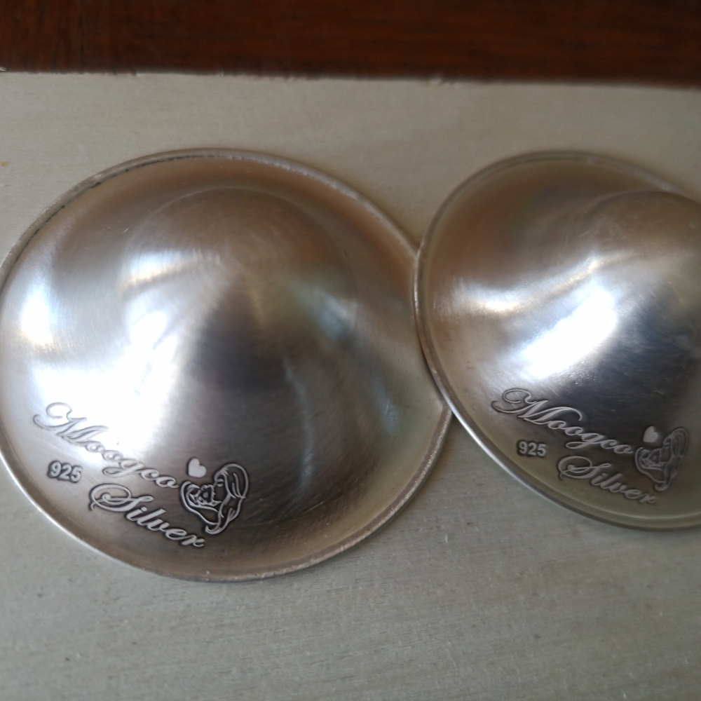 925 Sterling Silver Nursing Cups For New Mothers Protect Cracked Nipples